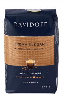 Davidoff Crema Elegant, zrnková káva, 100% Arabica, 500 g