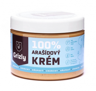GRIZLY 100% Arašidové maslo chrumkavé 500 g