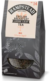 Hampstead Tea London BIO Čierny sypaný čaj English Breakfast, 100 g