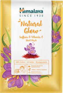Himalaya Textilná bavlnená maska, Prirodzená žiara so šafranom a vitamínom C