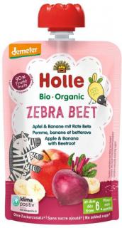 Holle BIO Kapsička - jablko s banánom a červenou repou, 100 g