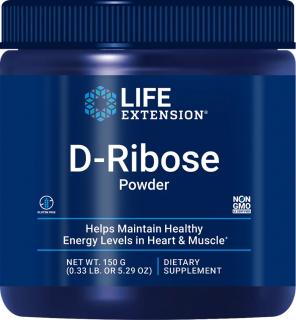 Life Extension D-Ribose Powder, D-Ribóza v prášku, 150 g