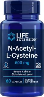 Life Extension N-acetyl-L-cysteine (NAC), 600 mg, 60 kapsúl
