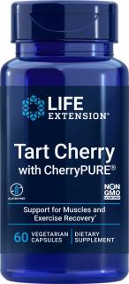 Life Extension Tart Cherry with CherryPURE, Višňa obyčajná, 480 mg, 60 rastlinných kapsúl