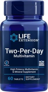 Life Extension Two Per Day Multivitamín, 60 kapsúl