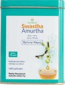 Link Natural Swastha Amurtha, 14 sáčkov (14x4g), Darčekové kovové balenie