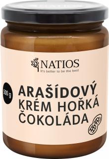 NATIOS Arašidové maslo s horkou čokoládou, 500 g