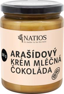 NATIOS Arašidové maslo s mliečnou čokoládou, 500 g
