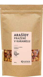 NATIOS Arašidy pražené v karameli, 500 g