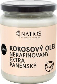 NATIOS Kokosový olej nerafinovaný extra panenský, 500 ml