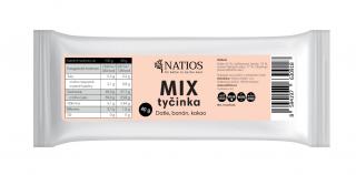 NATIOS Mix tyčinka - Datle, banán, kakao, 40 g
