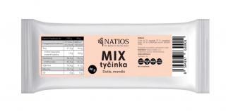 NATIOS Mix tyčinka - Datle, mandle, 40 g
