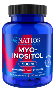 NATIOS Myo-Inositol, 500 mg, 90 vegánskych kapsúl
