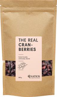 NATIOS Sušené brusnice, Celé kúsky, Sladené, 500 g