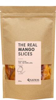 NATIOS Sušené mango, Plátky, Bez cukru, 250 g