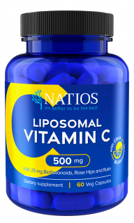 NATIOS Vitamín C Lipozomálny, 500 mg, 60 vegánskych kapsúl