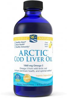 Nordic Naturals Arctic Cod Liver Oil, Citrón, 237 ml