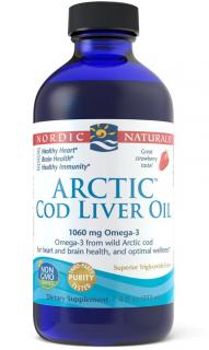 Nordic Naturals Arctic Cod Liver Oil, Jahoda, 237 ml