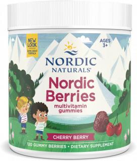 Nordic Naturals Berries Multivitamín pre deti 3+, Čerešňa, 120 gumových cukríkov