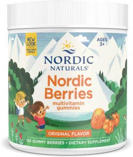 Nordic Naturals Berries Multivitamín pre deti 3+, Citrus, 120 gumených cukríkov