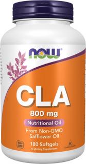 NOW FOODS CLA, Konjugovaná kyselina linolová, 800 mg, 180 softgel kapsúl