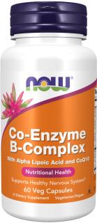 NOW FOODS Co-Enzyme B-Complex, 60 rastlinných kapsúl