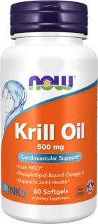 NOW FOODS Krill Oil Neptune (olej z krilu), 500 mg, 60 softgel kapsúl
