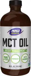NOW FOODS MCT Tekutý olej, 473 ml