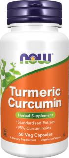 NOW FOODS Turmeric Curcumin, Extrakt z koreňa kurkumy , 665 mg, 60 rastlinných kapsúl