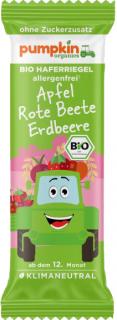 Pumpkin Organics BIO Ovsená tyčinka 20 g - Jablko, červená repa a jahoda (12. mesiac)