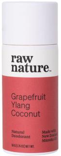 Raw Nature Natural Dezodorant, Prírodný dezodorant - Grapefruit, ylang a kokos, 50 g