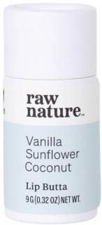 Raw Nature Natural Lip Balm, Prírodný balzam na pery - Vanilka, 9 g