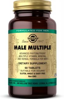 Solgar Male Multiple, Multivitamín pre môže, 60 tabliet
