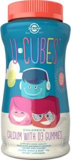 Solgar U-Cubes Calcium, Vápnik s vitamínom D3 pre deti, 120 gumíkov