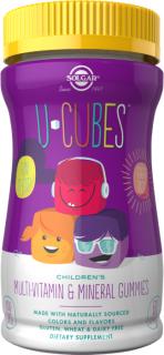 Solgar U-Cubes, Detský multivitamín a multiminerál, 60 gumíkov