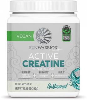 Sunwarrior Active Creatine Monohydrate, Neochutený, 300 g