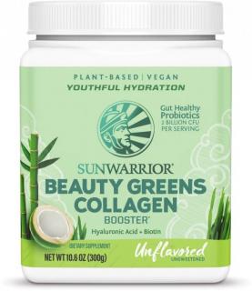 Sunwarrior Beauty Greens Collagen, Vegan, Neochutený, 300 g