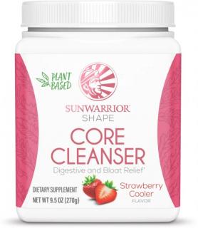 Sunwarrior Core Cleanser, Tráviaca zmes, Jahoda, 270 g