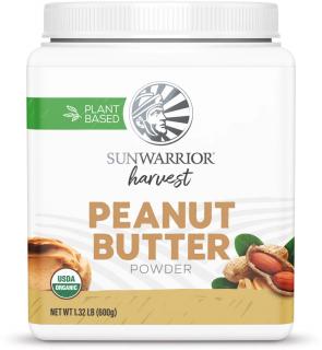 Sunwarrior Peanut Butter Powder, Organic, 600 g