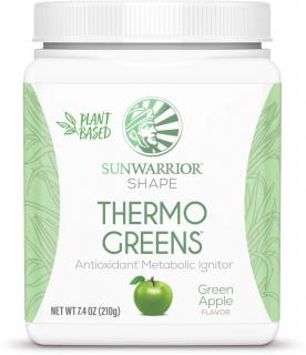 Sunwarrior Thermo Greens, Podpora metabolizmu, Zelené jablko, 210 g