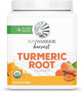 Sunwarrior Turmeric Root Powder, Kurkuma, Organic, 490 g