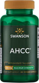 Swanson AHCC Maximum Strength, 500 mg, 60 rastlinných kapsúl