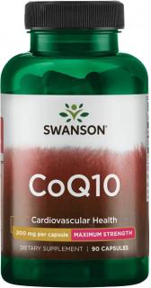 Swanson CoQ10 Maximum Strength, 200 mg, 90 kapsúl