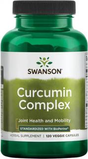Swanson Curcumin Complex, Kurkumínový komplex, 350 mg, 120 rastlinných kapsúl