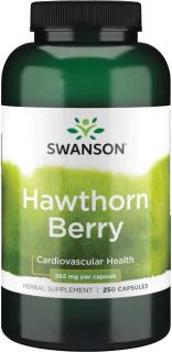 Swanson Hawthorn Berry, Plody hlohu, 565 mg, 250 kapsúl