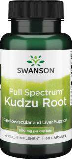 Swanson Kudzu Root, 500 mg, 60 kapsúl