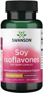 Swanson Soy Isoflavones, Sójové izoflavóny, 750 mg, 60 kapsúl