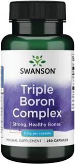 Swanson Triple Boron Complex, 3 mg, 250 kapsúl