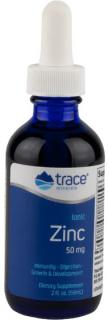 Trace Minerals Liquid Ionic Zinc, Tekutý zinok s meďou, 59 ml