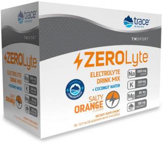 Trace Minerals ZEROLyte Salty Orange, Elektrolyty - pomaranč, 231 g